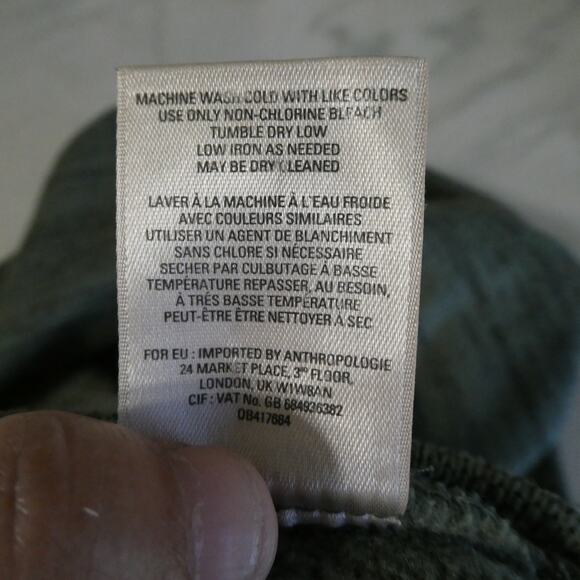 Saturday Sunday Anthropology Women's Small Sweater Green Mock Neck - Picture 7 of 7